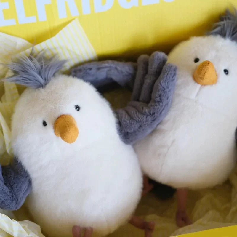 Cute Plushie Seagull High Quality Anime Sea Mew Bird Plush Toys Cartoon Animals Simulation Stuffed Doll Kawaii Pillow Kids Gift