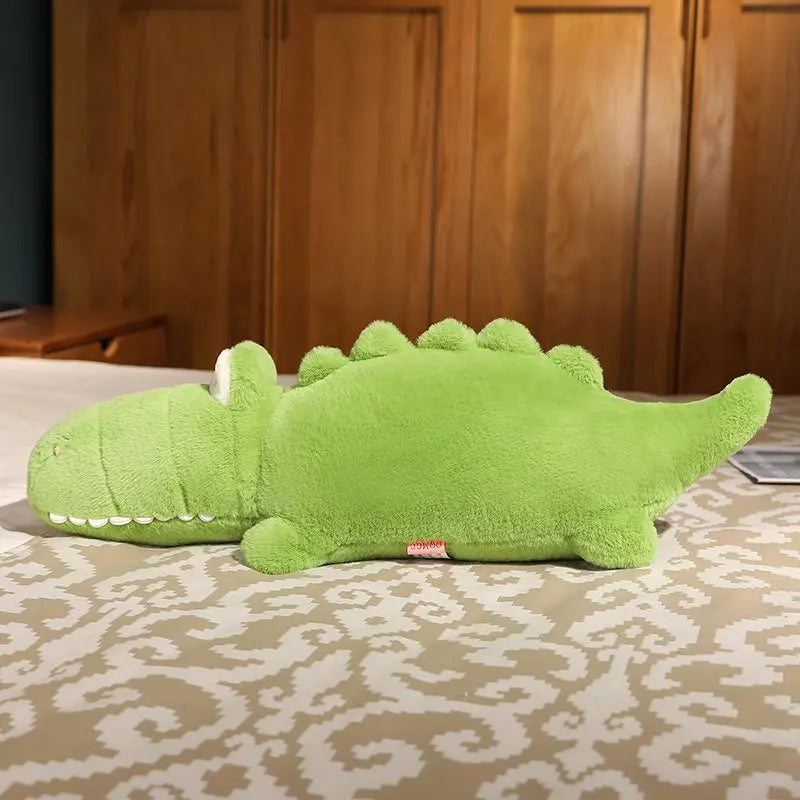 65cm-120cm Stuffed Animal Cartoon Crocodile Plush Toy Simulation Alligator Dolls Kawaii Ceative Pillow for Children Xmas Gifts