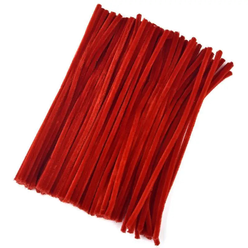 Plush Stick 100pcs Twisting Bar Chenille Stems Wire Pipe Kids Toys DIY Children Educational Toy Creative Handmade Craft Supplies