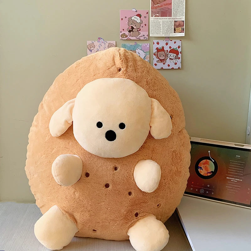 MINISO Potato Puppy Creative Stuffed Animals Plush Doll Funny Earth Dog Doll Sleeping Pillow Kawaii Brithday Souvenir For Friend