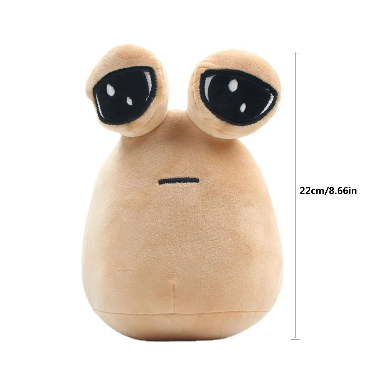 22cm/8.6in Alien Pou Plush Toy,Cute Animal Pou Plush Toy Doll,Alien Plushie Stuffed Animal Doll Soft Plush Toy Birthday Gift