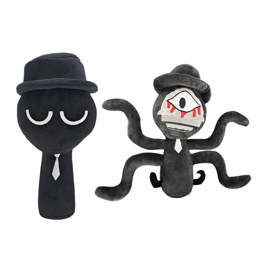 9.8in 55Styles Sprunki Plush Toys Incredibox Plush Dolls Plushies Horror Game Cartoon Stuffed Dolls Pillow Valentine's Day Gifts