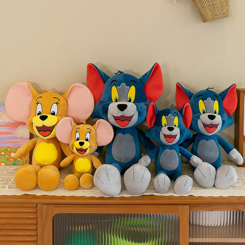 Tom And Jerry Plush Toy Cartoon Movie Cat Tuffy Nibbles Mouse Plushies Stuffed Animals Soap Action Figure Studio Doll Toys