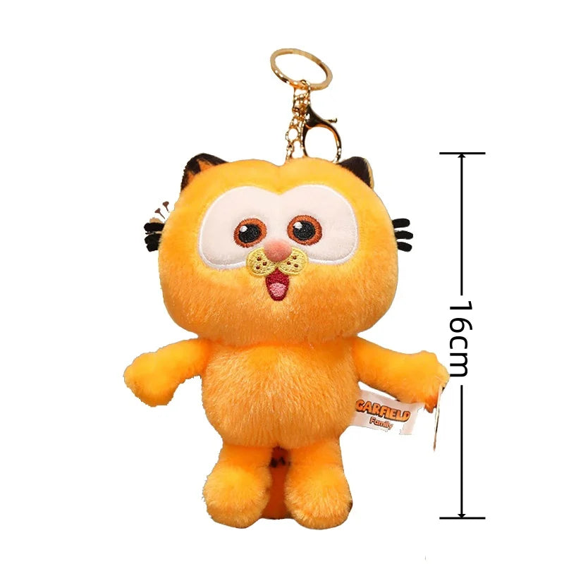 Garfield Plush Lazy Cat Stuffed Doll Anime Kitty Toys Bag Pendant Cute backpack Decor Keychain Xmas Birthday Gifts For Kids