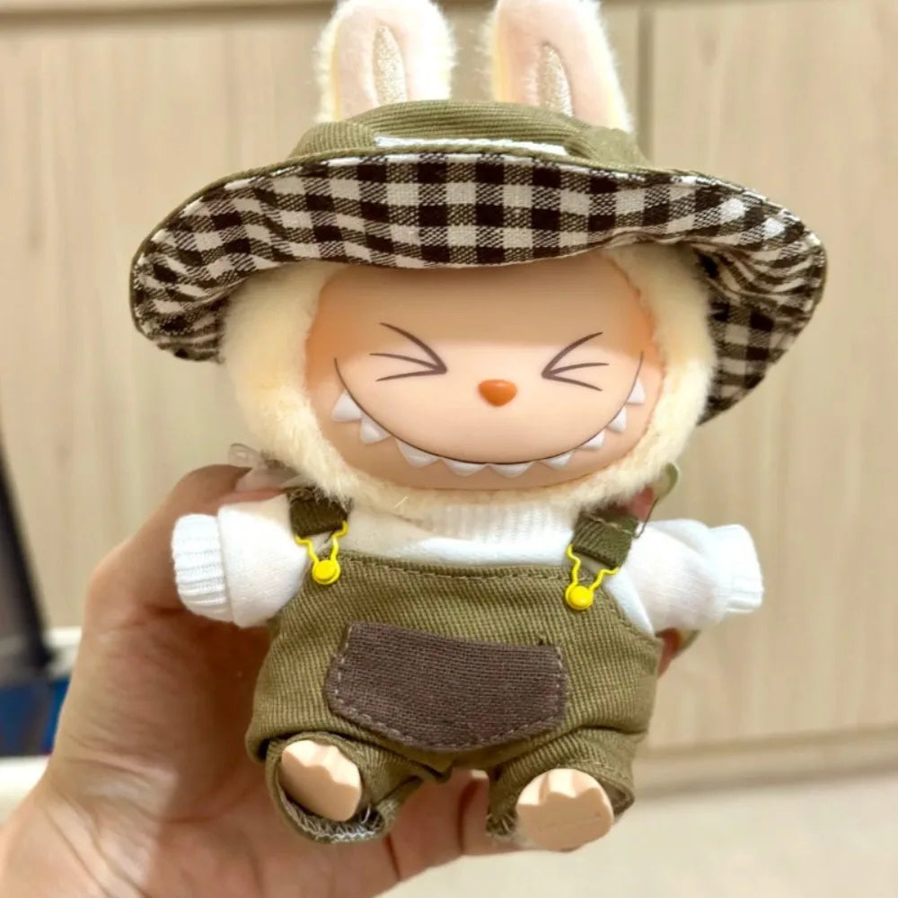 New Multiple Styles Plush Dolls Clothes with Hat Handmake T-shirt Pants Cute Fashion Dresses Skirt For 15cm Cotton Dolls