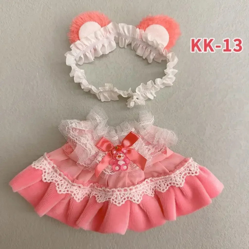 20cm cotton doll cute and sweet Lolita dress 20cm doll changing clothes small skirt for Baby three v3 no doll