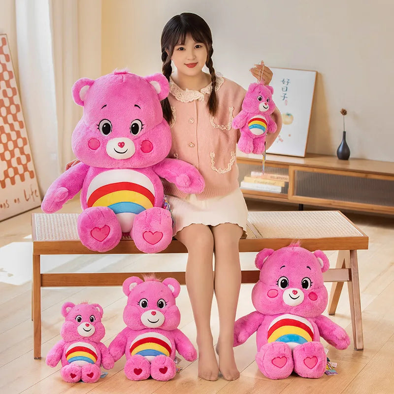 90CM Giant Care Bears Plush Toys Teddy Bear Stuffed Doll Rainbow Bears Peluche  Kawaii Room Decor Lovely Bear Birthday Gifts