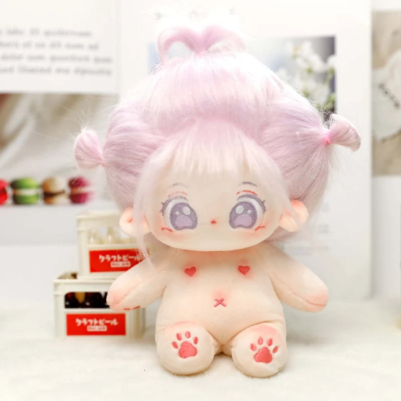 20cm Kawaii Plush Cotton Doll Idol Stuffed Super Star Figure Dolls Twelve Constellations Doll Can Change Clothes Gift