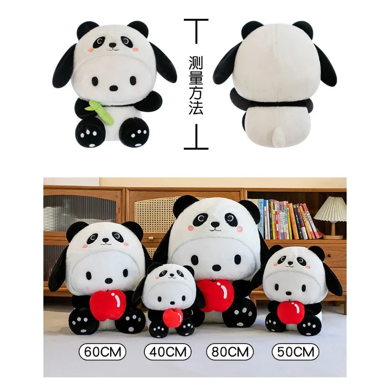 Sanrio Pachacco Plush Doll Panda bamboo Series 40cm Cute Cartoon Plush Toy Deco Soft Sleeping Throw Pillow Kid Birthday Gift