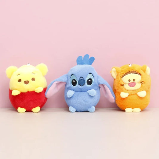 Disney Stitch Doll Plush Toys Anime Tigger Donkey Winnie The Pooh Doll Cute Cartoon Disney Plush Toy Girls Gift Pendant Doll