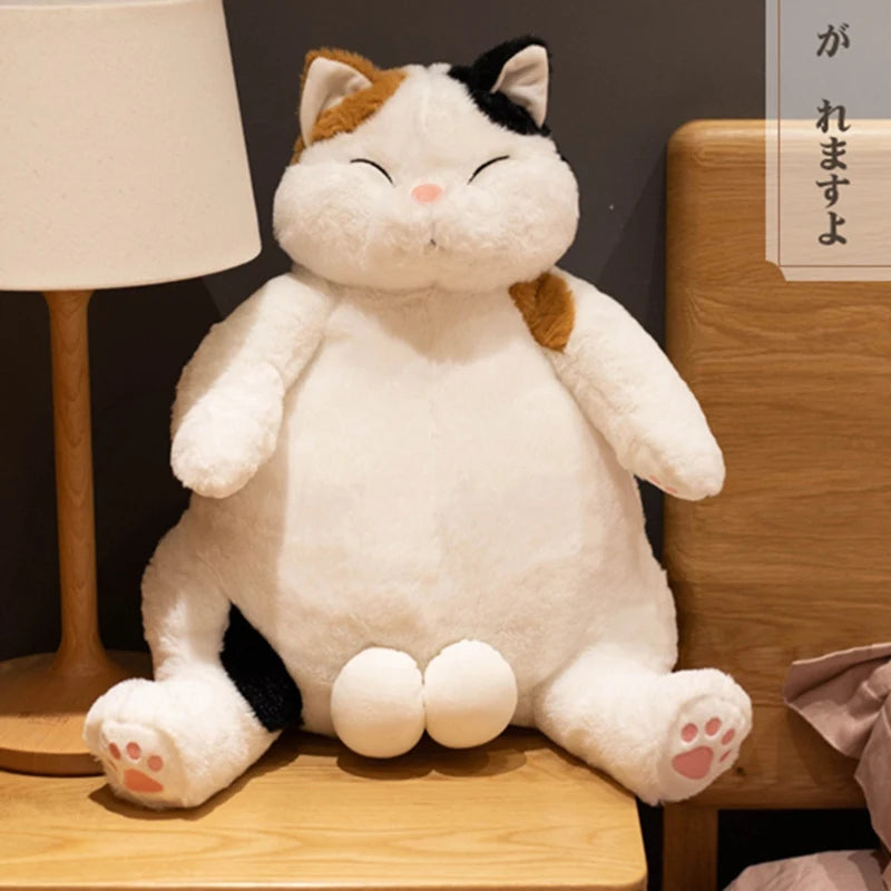 New Arrive 35/45cm Japanese Kawaii Soft Plush Cat Toys Stuffed Animal Dolls Kids Gift Lovely Fat Cats Pillow Home Decoration