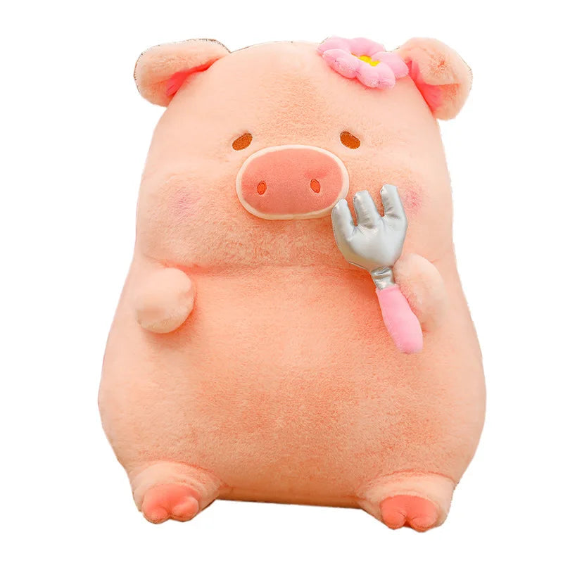 Cartoon Funny Pig Doll Anime Plush lulu Pig Toy Doll Super Soft Cute Pig Ornaments Sleep Girls Birthday Gift Decoration Toys