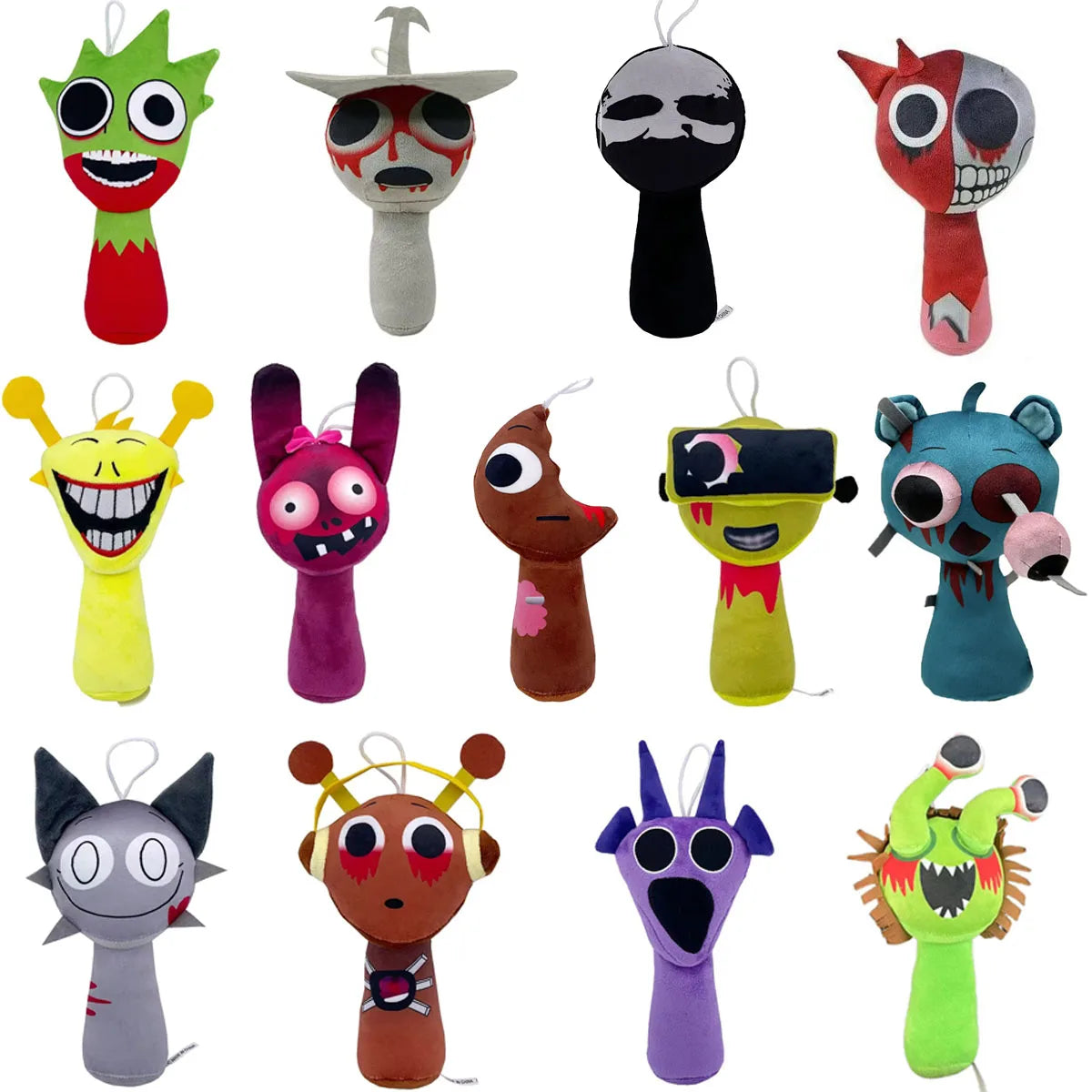 54Style Set Sprunki Incredibox Plush Toys Sprunky Peluche Soft Plushie Game Cartoon Kids Birthday Stuffed Dolls Christmas Gift