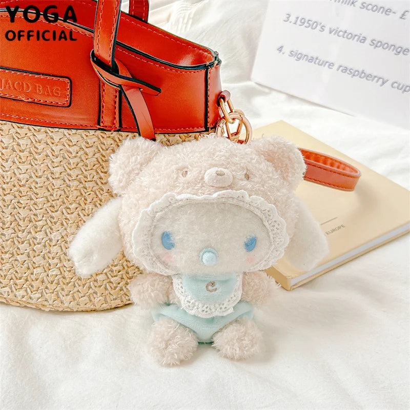 Kawaii Sanrio Hello Kitty My Melody Cinnamoroll 15Cm Plush Doll Pendant Baby Series Keychain Bag Pendant 20Cm Doll Birthday Gift