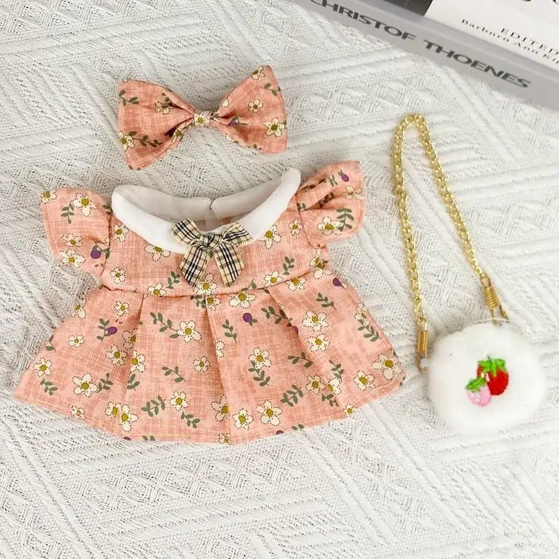 For Nommi clothes/ 20cm cotton doll outfit Baby Princess Skirt Doll Clothes