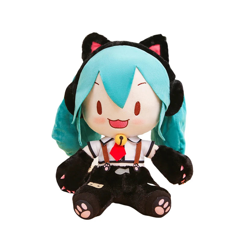 Japanese Anime Miku Fufu Plush Toys Kitty Collection Miku Stuffed Dolls Hobbies Collect Toys Kawaii Room Decor Kids Xmas Gifts