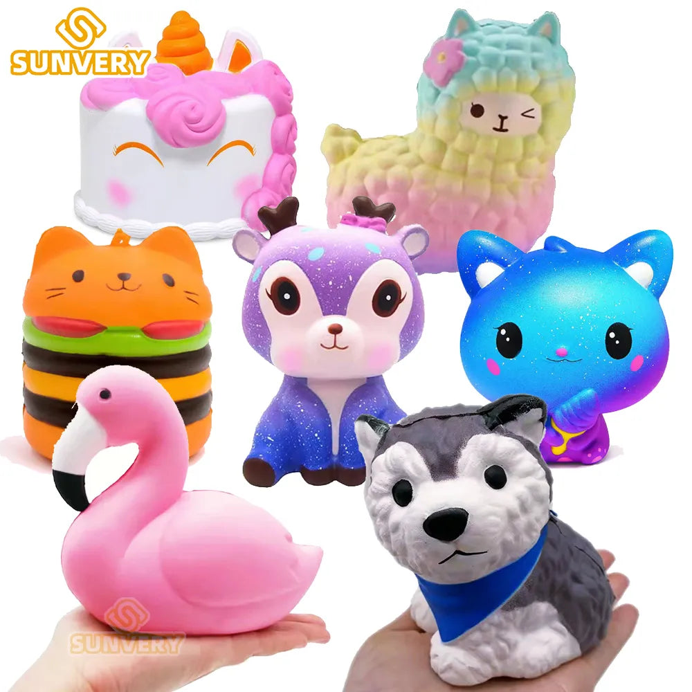 Jumbo Squishy Kawaii Animal Fidget Toy