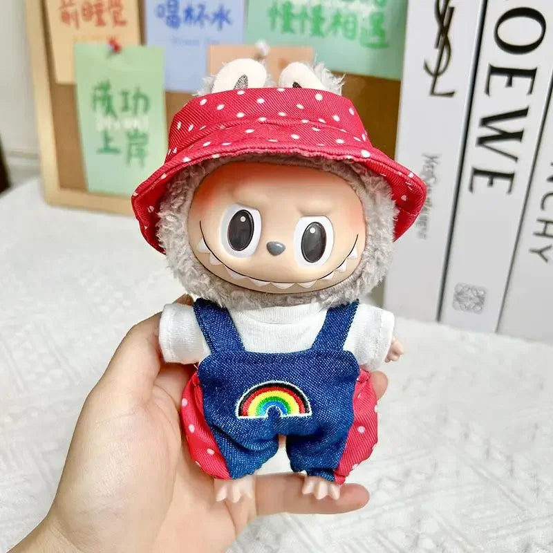 (Clothes only) 17cm for Labubu doll clothing winter decoration #466315