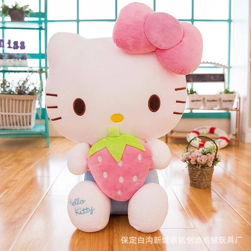 Kawaii Sanrio Anime Plush Stuffed Animal Hello Kitty Doll Plushies Cartoon Rag Girls Children Christmas Gift Peluche