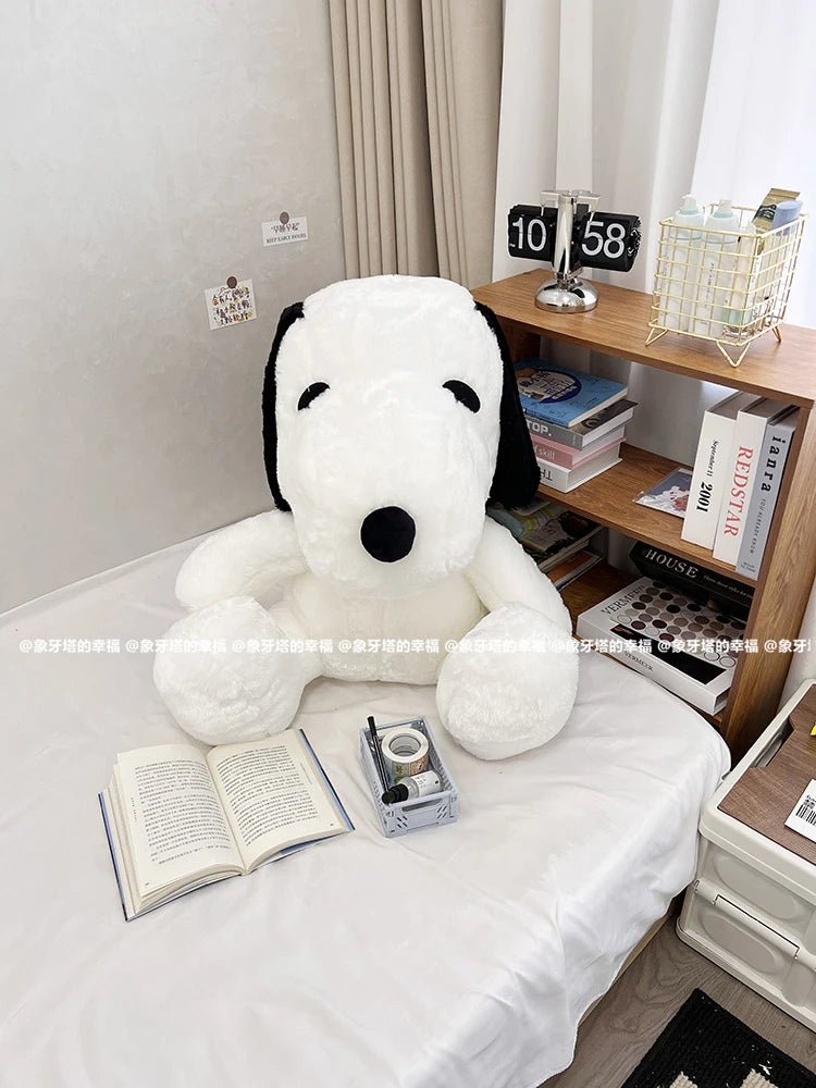 Big Size Kawaii White Doggy Plush Toys Puppy Plushies Dog Stuffed Doll Lovely Room Decor Bay Window Cushion Animal Toy Kid Gift