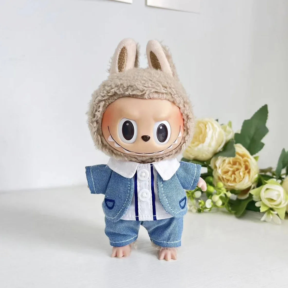 17cm Mini Plush Doll'S Clothes Outfit Accessories For Korea Kpop Exo Labubu Idol Dolls Wedding dress suit Clothing Gift