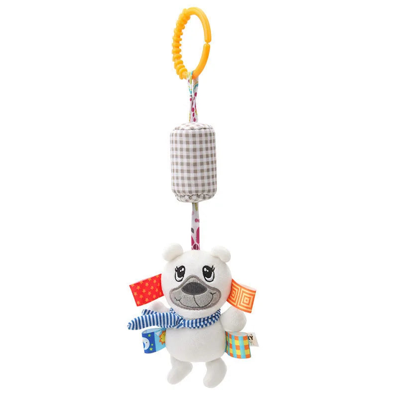 Soft Infant Crib Bed Stroller Mobile Hanging Rattle Baby Educational Toys Brain Developmental Hand Grip Cute Stuffed Animal Toys