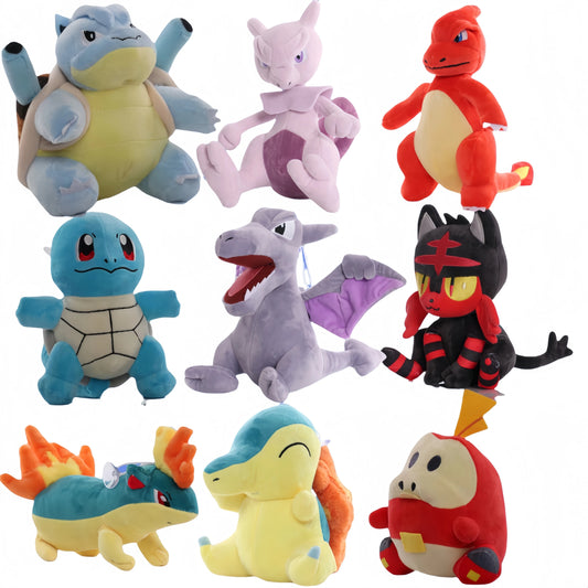 41 Types Pokemon Plush Litten Charizard Cyndaquil Gengar Toy Pikachu Peluche Quilava Fuecoco Mewtwo Charmeleon Stuffed Doll Gift