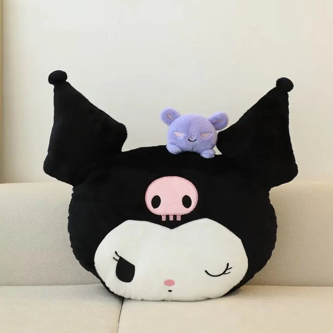 Cute Kuromi My Melody Cinnamoroll Pochacco Plush Toy Stuffed Cartoon Anime Soft Comfortable Hug Plushies Throw Pillow Blanket