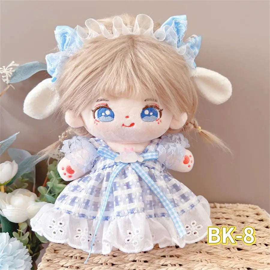 For Nommi/20CM Cotton Doll Rompers Cartoon Plush Doll Replacement Outfit Lolita Dress Playing House Accessories DIY Mini Clothes