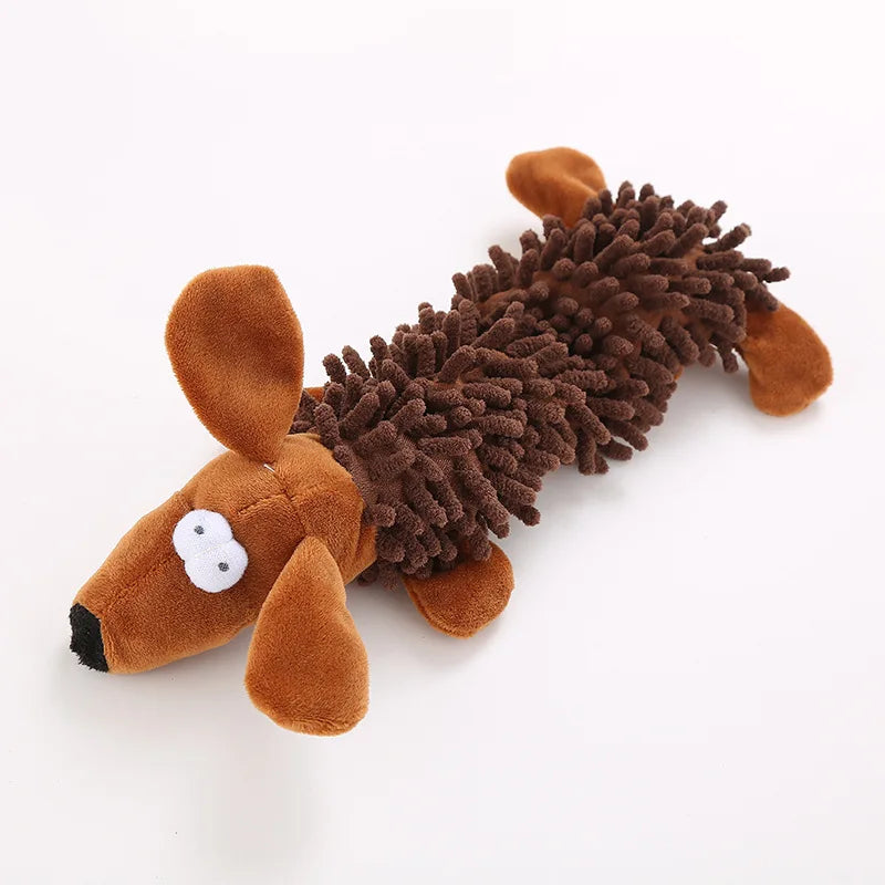 Pet Dog Plush Toy Animal Shape with Squeaky for Small Dogs  Puppy Chew Cleaning Toys  dog toy dog accessories