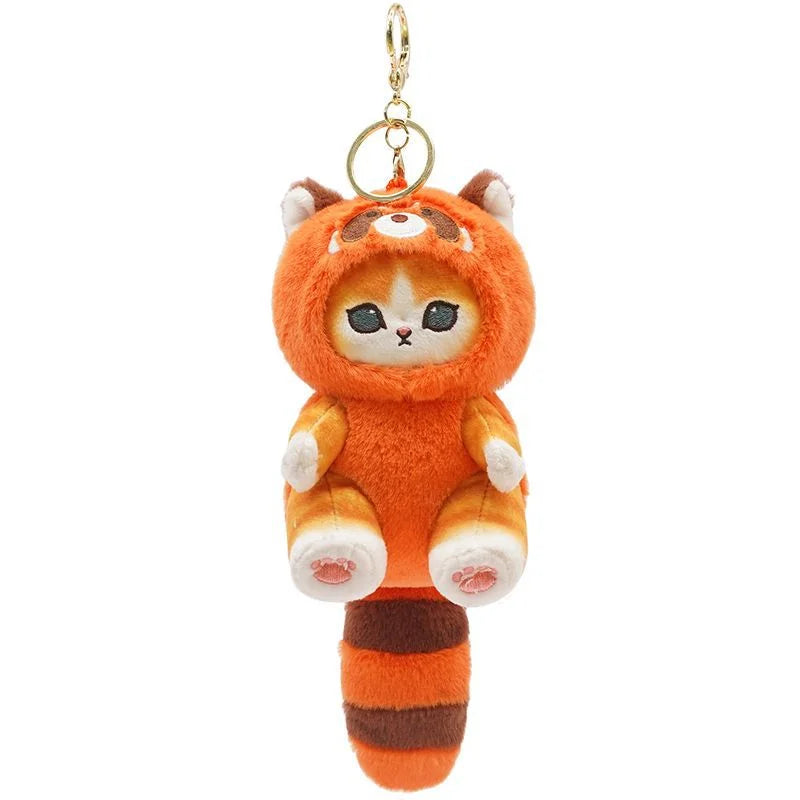 Genuine Mofusand Cat Fortune Sandy Shark Cat Cross Dressing Raccoon Fox Plush Doll Pendant Keychain Pendant Plush Toy Presents