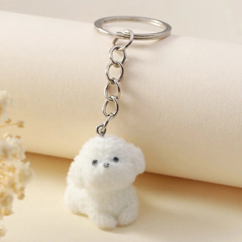 Creative Hedgehog Keychain Car Decoration Cute Bookbag Hanging Keychain Gift Cute Decor Bags Key Chain Plush Pendant Key Ring