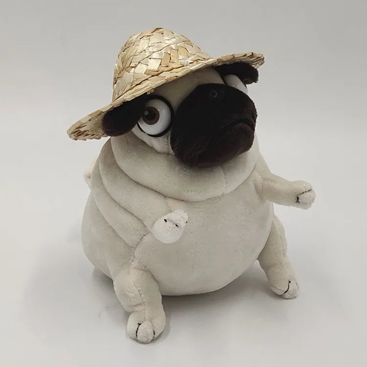 kawaii Plush Toys 15cm dog the Elf Fat Pug Sitting Pug Dogs Toy Stuffed Dolls for Kids Children Birthday Gift Dolls