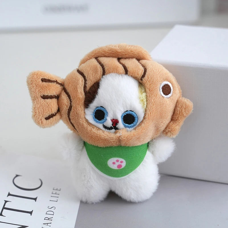 Cute Capybara Plush Toy Doll Keychain Stuffed Animals Capibara With Fruit Backpack Pendant Keyring Birthday Christmas Gift