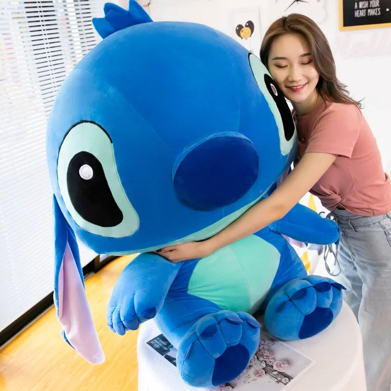 Giant Disney Lilo & Stitch Couple Plush Models Cartoon Stitch Stuffed Plush Anime Plush Baby Toys Stitch Toy Kawaii Kids Gift