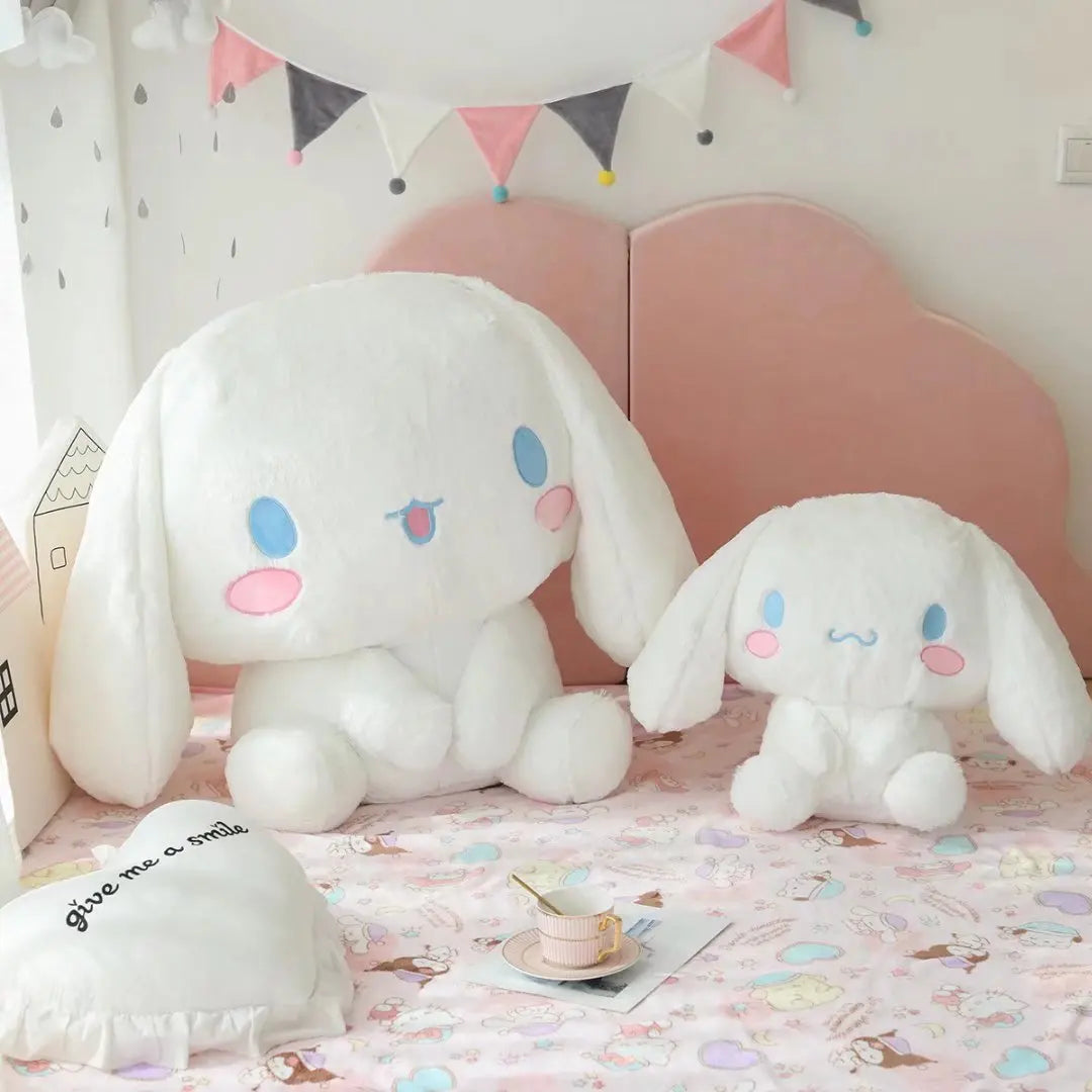 100CM Queen Size Cinnamoroll Plush Toys Kawaii white puppy Stuffed Dolls Bedside Pillow Bay Window Large Cushion Gift For Kids