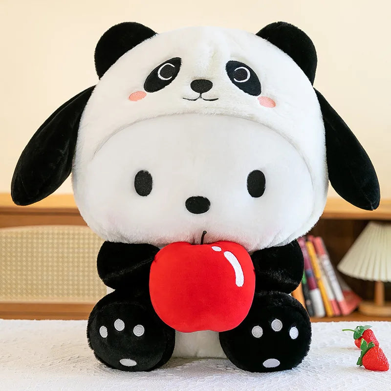 Sanrio Pachacco Plush Doll Panda bamboo Series 40cm Cute Cartoon Plush Toy Deco Soft Sleeping Throw Pillow Kid Birthday Gift