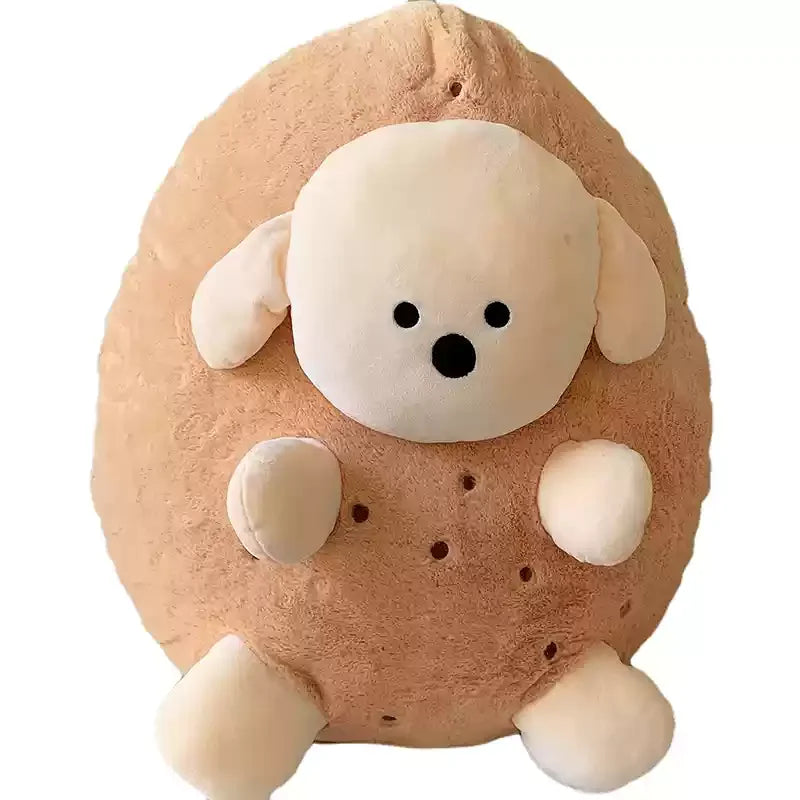 MINISO Potato Puppy Creative Stuffed Animals Plush Doll Funny Earth Dog Doll Sleeping Pillow Kawaii Brithday Souvenir For Friend