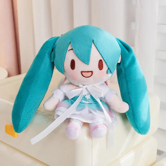 20cm Hatsune Miku Fufu Doll Cartoon Stuffed Anime Cartoon Girl Collect Japanese Style Plushies Cute Plush Toy Gifts Girl Kids