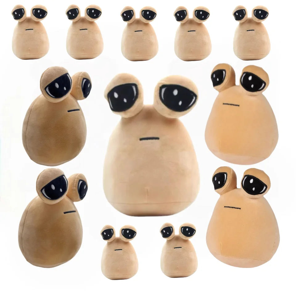 1/6pcs 21CM New My Pet Alien Pou Plush Toy Kawaii Alien Pet Doll Cute Pou Stuffed Toys Soft Pillow Plush Animal Gift Toys For