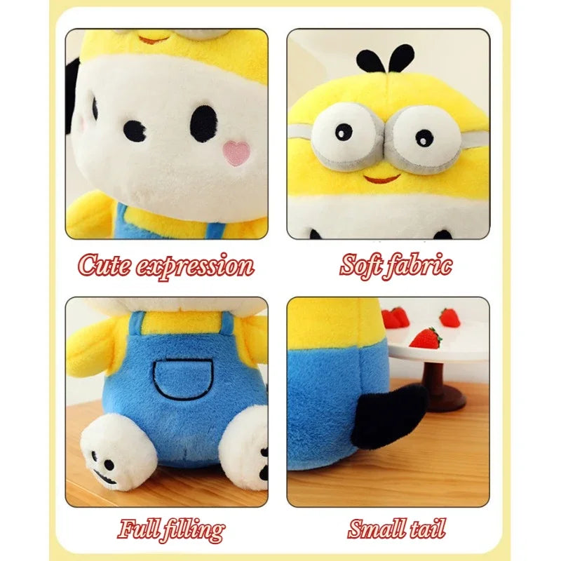 32/42CM Sanrio Plushies Pochacco Stuffed Plush Cross-dressing Doll Cos Bear Pochacoo Cute Toys Decoration Children Birthday Gift