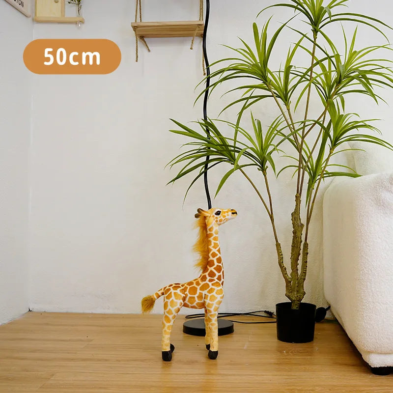 50-140cm High Quality Giant Real Life Giraffe Plush Toys Stuffed Animal Doll Soft Kids Children Baby Birthday Gifts Room Decor