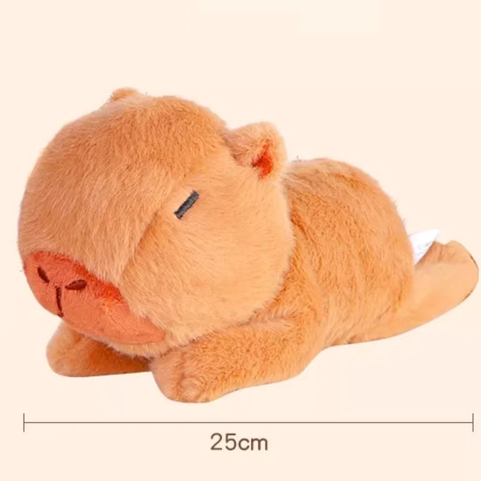 Capybara Plush Simulation Capibara Anime Fluffty Toy Cute Capybara Plush Toys With Hand Circle Ring  Animals Stuffed Dolls