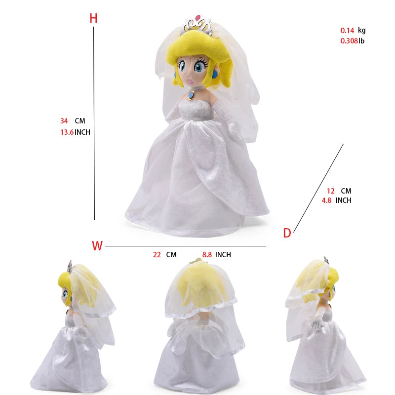 18 Styles Mario Plush Toys Peach Princess Daisy Rosalina Pauline Toadette Anime Figure Cartoon Stuffed Peluches Birthday Gift