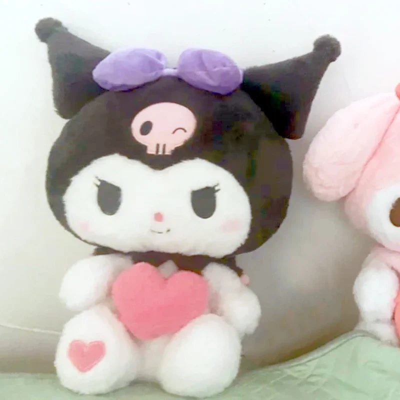 35/50/65cm Cartoon Sanrio Anime Love Kuromi My Melody Cinnamoroll Plush Toys Pillow Kawaii Stuffed Soft Plushine Doll Gifts