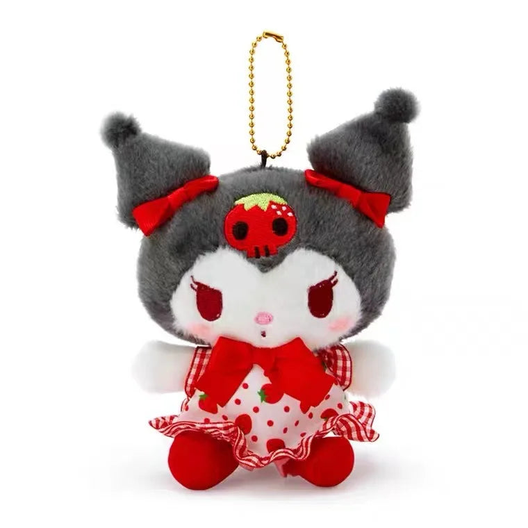 New Plush Nurse Strawberry Kuromi Toys Embracing Love and Baby Plush Dolls Bag Pendant Childre's Birthday Gift