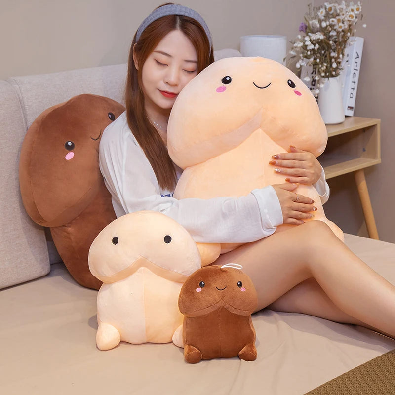 Trick Penis Plush Toy Simulation Boy Dick Plushie Real-life Penis Plush Hug Pillow Stuffed Sexy Interesting Gifts For Girlfriend