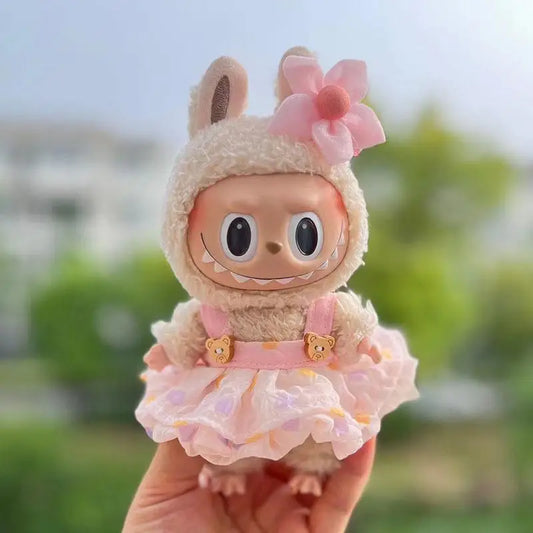 Clothes only 17cm Doll Clothes accessories for Labubu Time to chill doll clothes