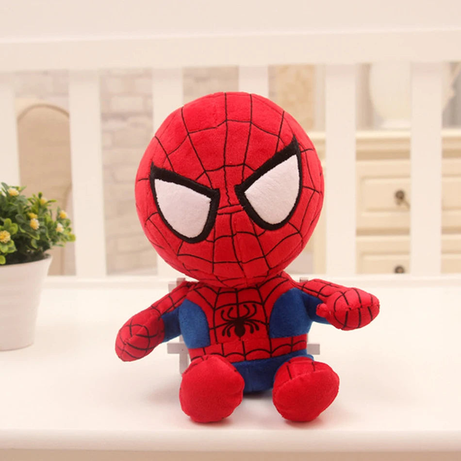 27-32cm Man Spidermaned Plush Toys Movie Dolls Marvel Avengers Soft Stuffed Hero Captain America Iron Christmas Gifts for Kids