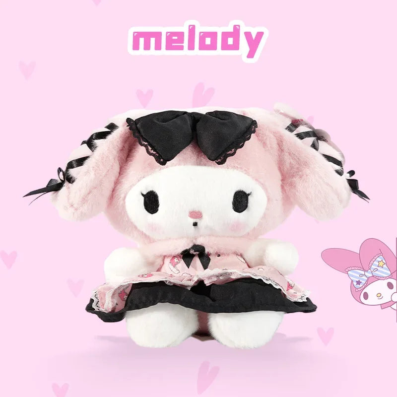 Genuine Sanrio Melody Doll Figure Toy Cartoon Banquet Series Kuromi Toy Melody Plush Toys Doll As A Birthday Gift For Girls